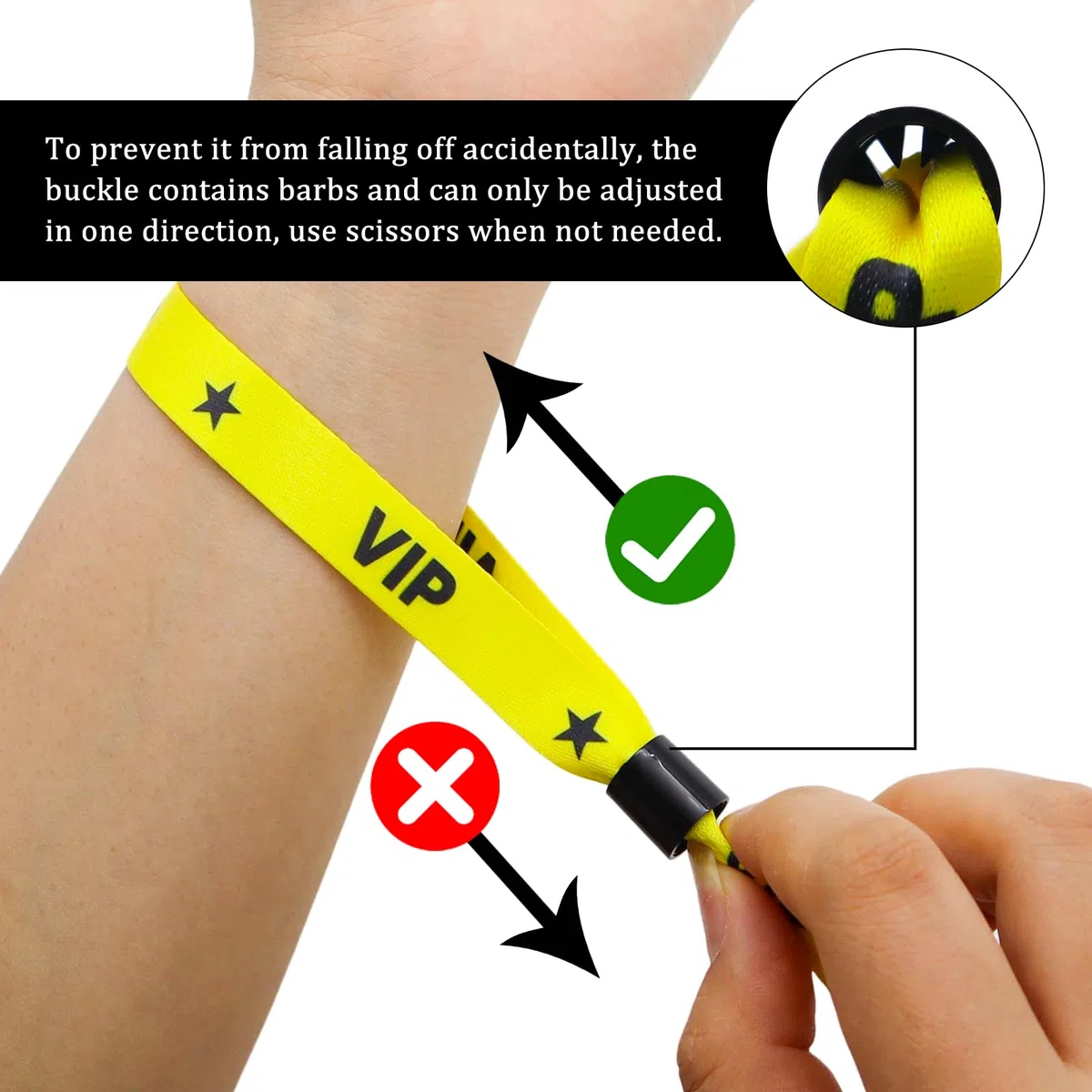 50 Stück VIP Einlassbänder Goldene Eintrittsbänder Festival Party Bändchen Vip Wasserdichte Eintrittsarmbänder mit Verschluss für Events Geburtstag Konzerte Partys Hochzeit