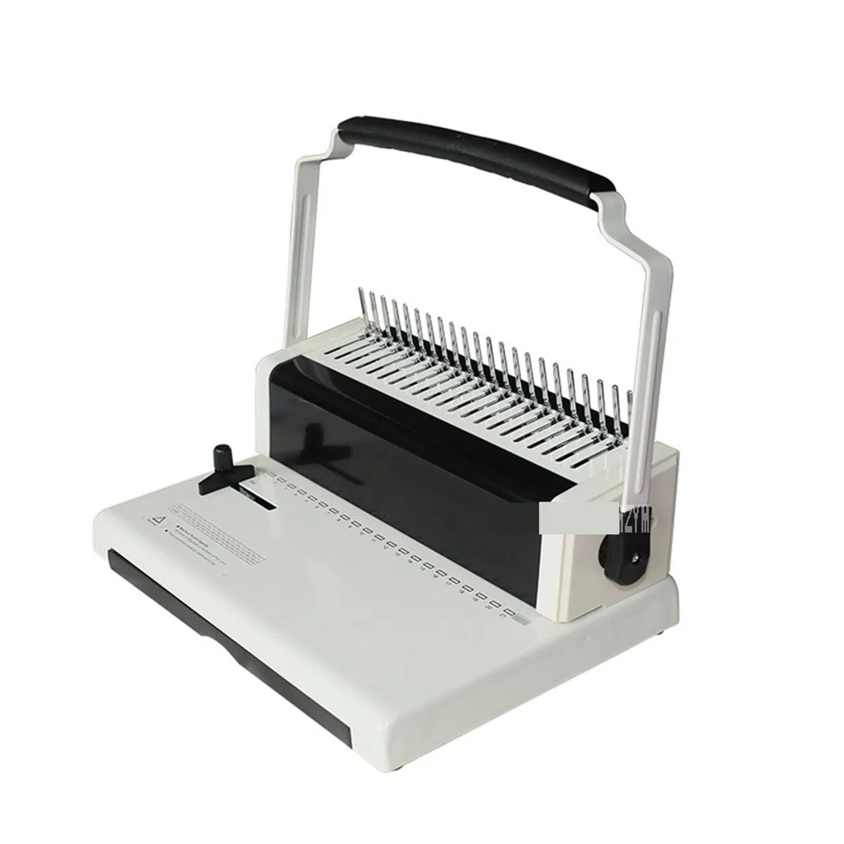 Bindegerät, DC-2100 Kamm-Typ Gummiring Klemme Bindemaschine A4 Papier Puncher 21-Loch Datei Stanzmaschine Einstellbare Loch Abstand, für A4, A5 oder kleinere Formate