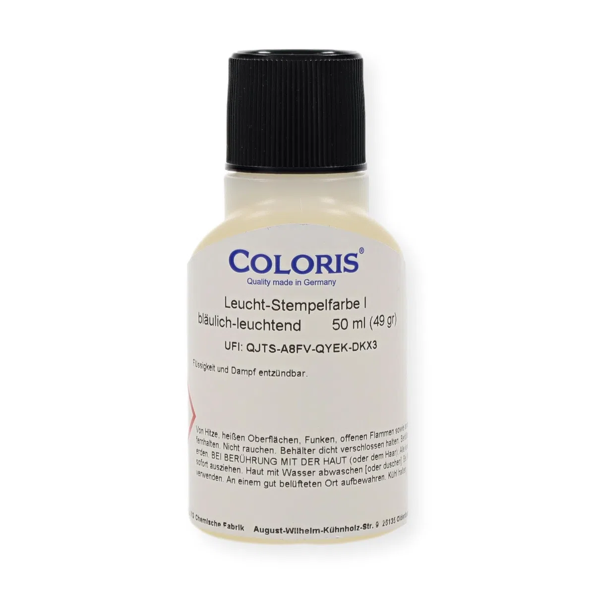 UV-Farben Set (Kissen und Coloris UV Stempelfarbe) - Alterskontrolle - Handstempel- Schwarzlichtfarbe für Clubs - Disko - Veranstaltungen/geeignet für jeden Motivstempel