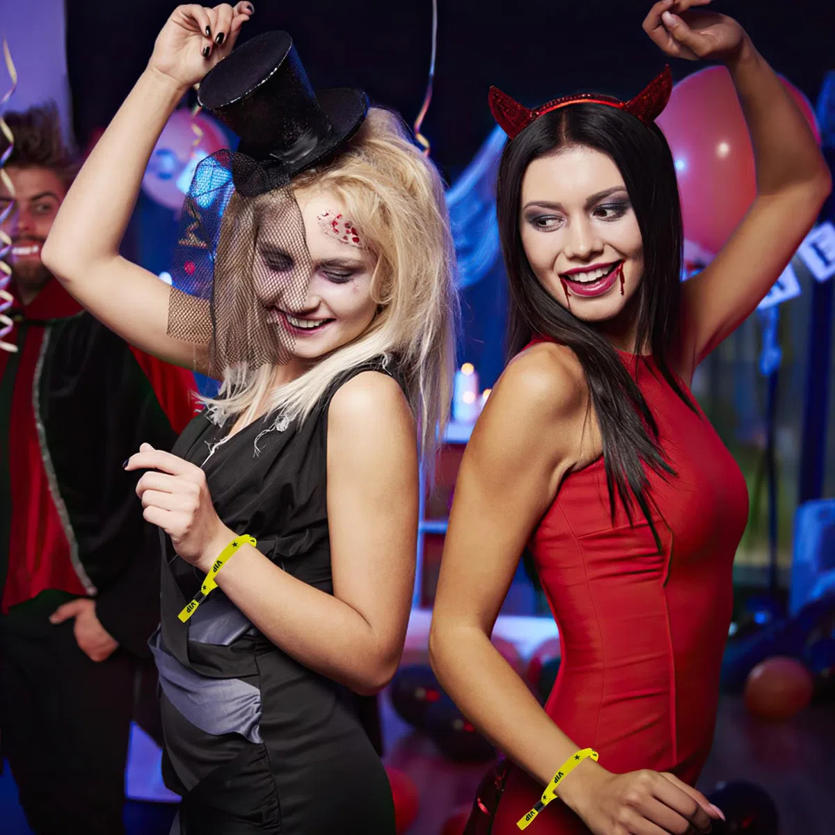 50 Stück VIP Einlassbänder Goldene Eintrittsbänder Festival Party Bändchen Vip Wasserdichte Eintrittsarmbänder mit Verschluss für Events Geburtstag Konzerte Partys Hochzeit