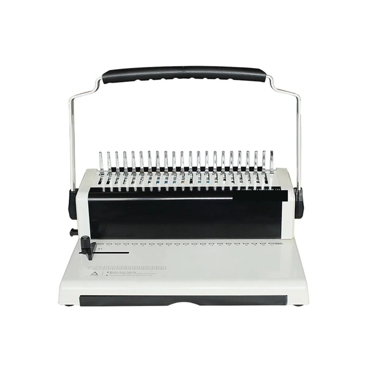 Bindegerät, DC-2100 Kamm-Typ Gummiring Klemme Bindemaschine A4 Papier Puncher 21-Loch Datei Stanzmaschine Einstellbare Loch Abstand, für A4, A5 oder kleinere Formate
