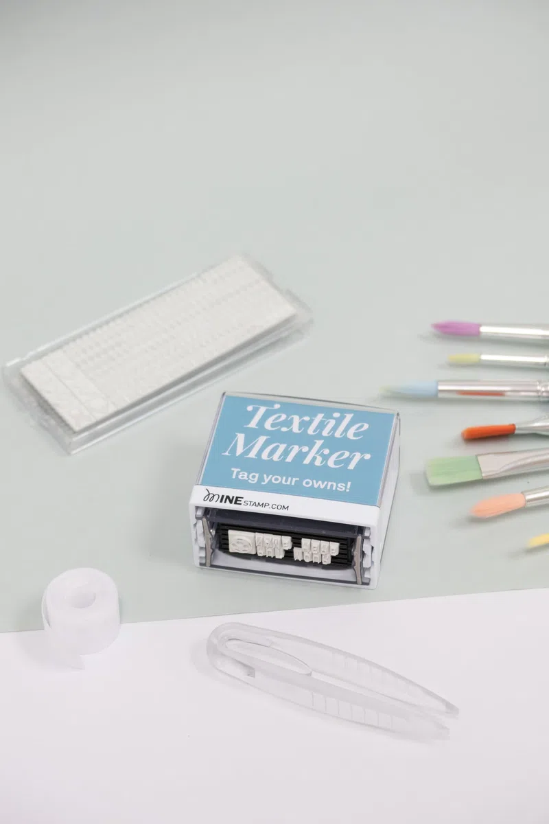 Mine Stamp Stempel für Kleidung und Bücher | Kompakter personalisierter Kleidungsmarker für Erwachsene und Kinder | Personalisierter Namensstempel für Kinderkleidung