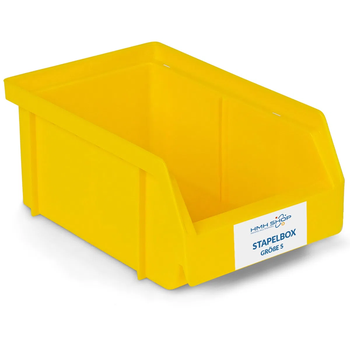 HMH 18x Stapelboxen Größe S Werkstatt Garage Keller Sichtlagerboxen 161x105x75mm Lagerboxen GELB Sichtlagerkästen Kleinteile Aufbewahrung