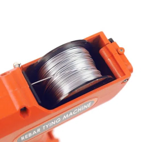 Automatische Rebar Tying Machine Stahlbeton Bindemaschine Mit Linie Akku Drahtbindemaschine FüR Bindedraht Drahtbindemaschine+Linie DrahtbindegeräT BewehrungsbindegeräT 12V 8-34mm Orange