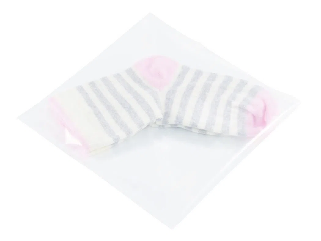 Netuno 100 Flachbeutel PP mit Klappe (3cm) 42x52cm selbstklebende Plastikbeutel durchsichtig Cellophan Taschen transparente Tüten mit Lasche PP Poly klar Plastiktüten Geschenktüten transparent