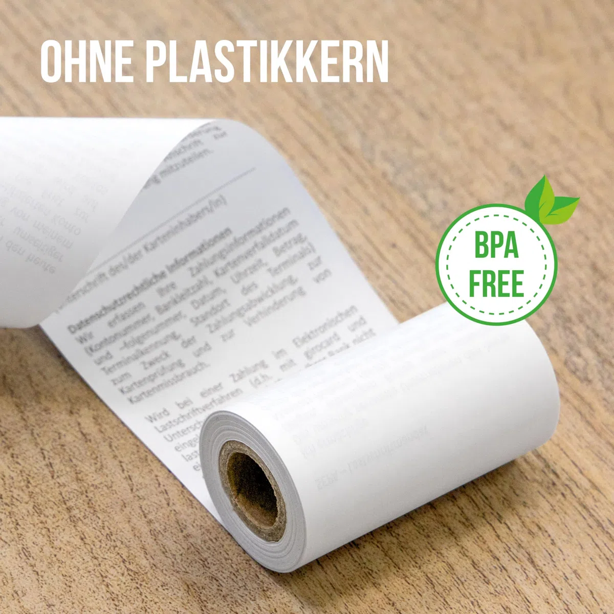 Kineco Ec-Cash (20 Kassenrollen) 57mm x 14m x 12mm - Thermorollen, Thermopapier, Bonrollen für Bankomat - Kredit-Kartenlesegeräte mit SEPA Lastschrifttext