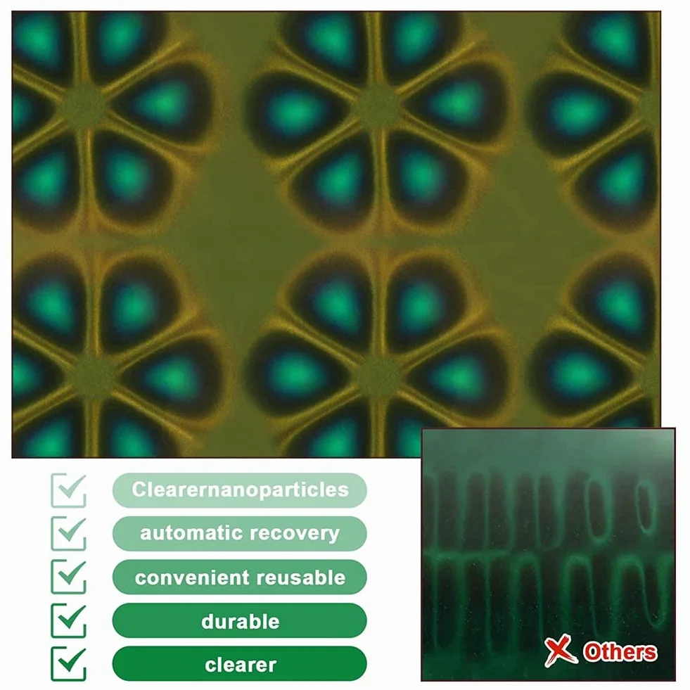 Abledance 10,2 x 10,2 cm Magnetfeld-Sichtfolie, Magnetfeldbetrachtung, Magnet--Detektor, für Wissenschaft