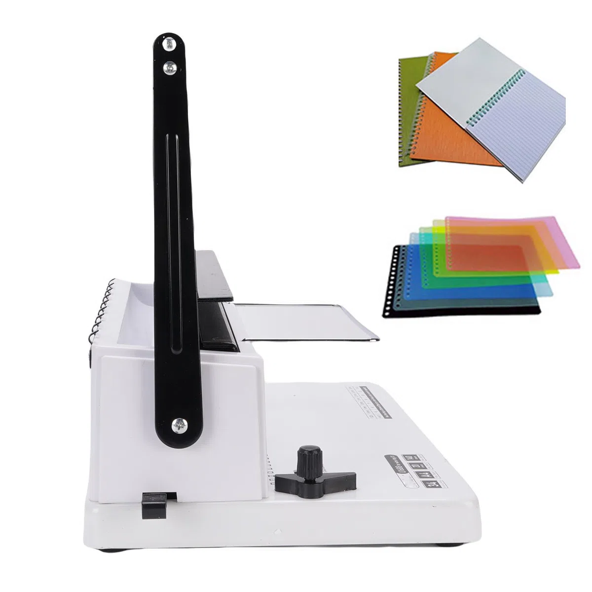 Bindemaschine, 20 Blatt Stanzen, 34 Quadratische Löcher, 140 Blatt