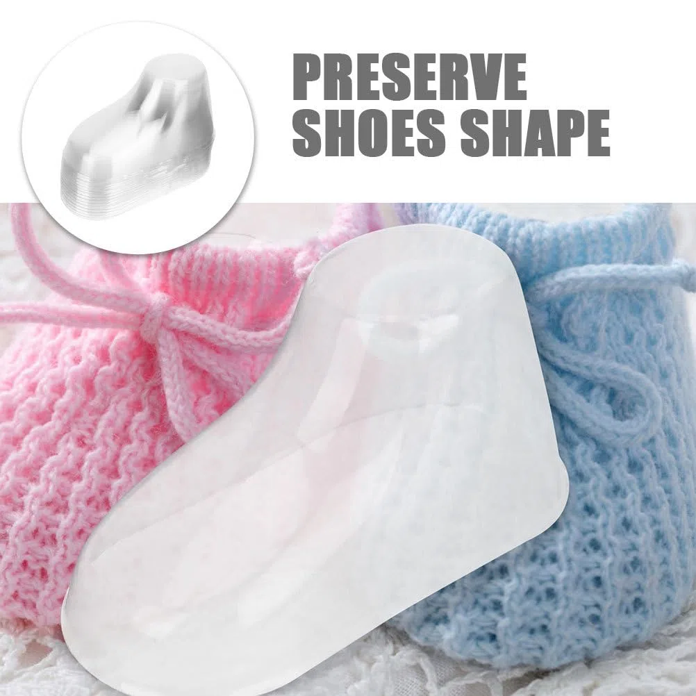 Amosfun Transparentes Baby Fußmodell 8Cm Für Babyschuh Präsentation Und Lauflernsocken Anzeige Im Geschäft Und Zuhause