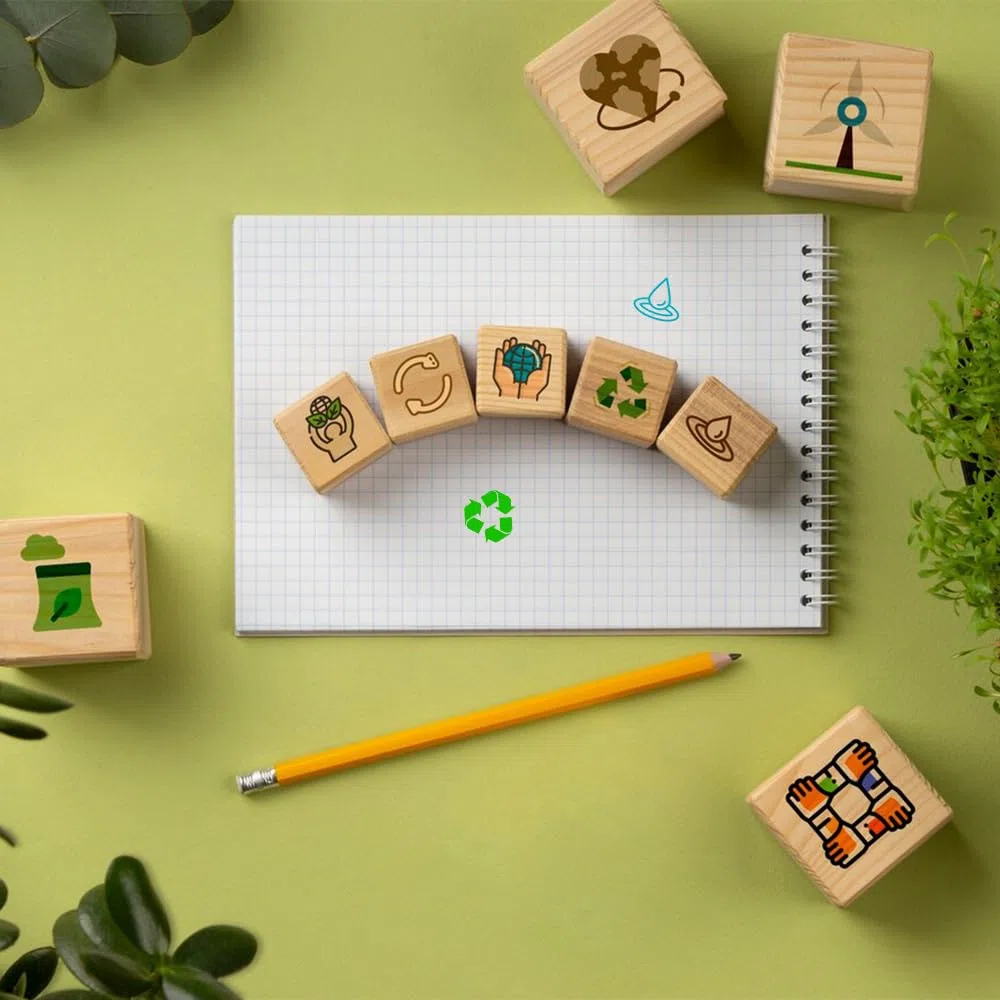 30 Stück Hartholz Stempel Blanko Stempel Rohling Holz Eckig Stempelhalter in 2 Größen 1 Stempelpad Lasergravur Stempelblock für DIY Bastelarbeiten