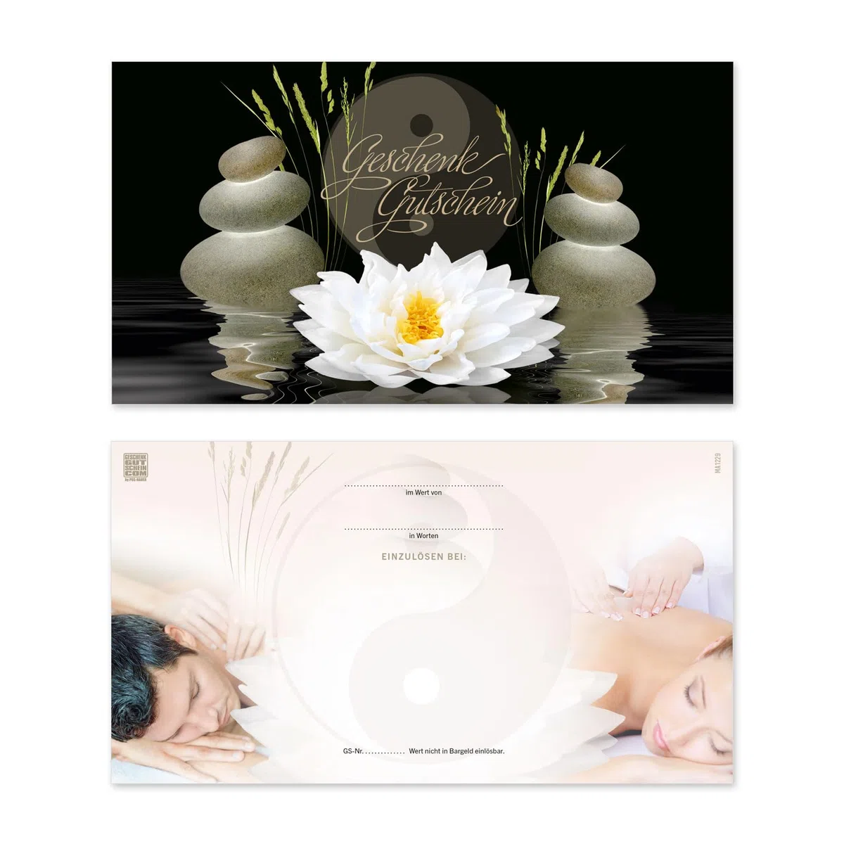 50 Gutscheine. Blanko zum Selberausfüllen. Für Kosmetiksalon Wellness Spa Massagen Beauty.