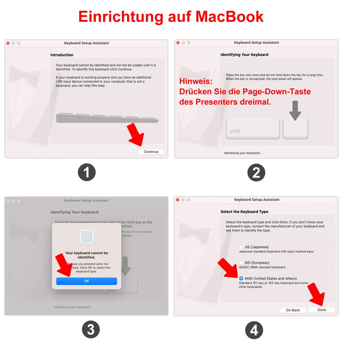 Presenter USB C, Wiederaufladbar mit digitaler Batterieanzeige, Powerpoint Presenter Pointer für Präsentationen, Powerpoint Fernbedienung Präsenter für Computer Laptop Mac