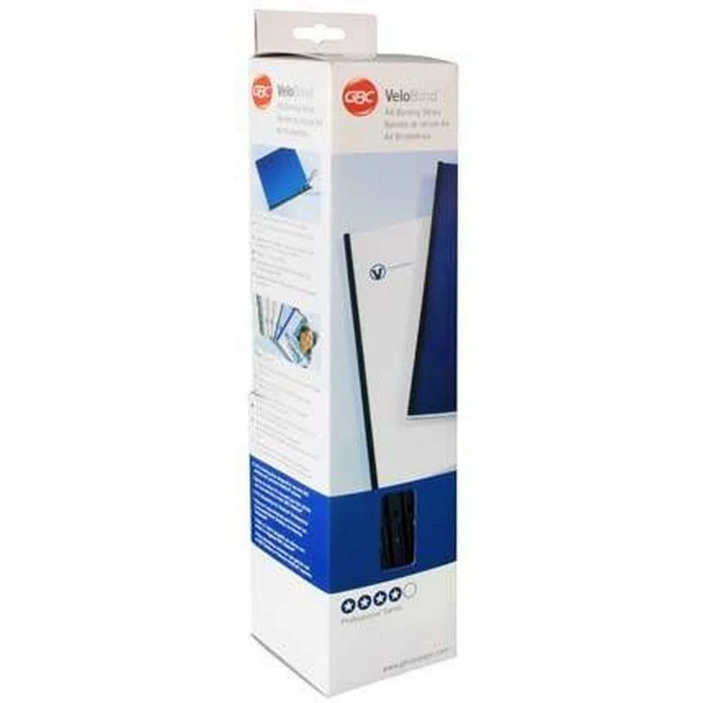 GBC VeloBind Bindestrips, 45mm, 25 Stück, A4, blau
