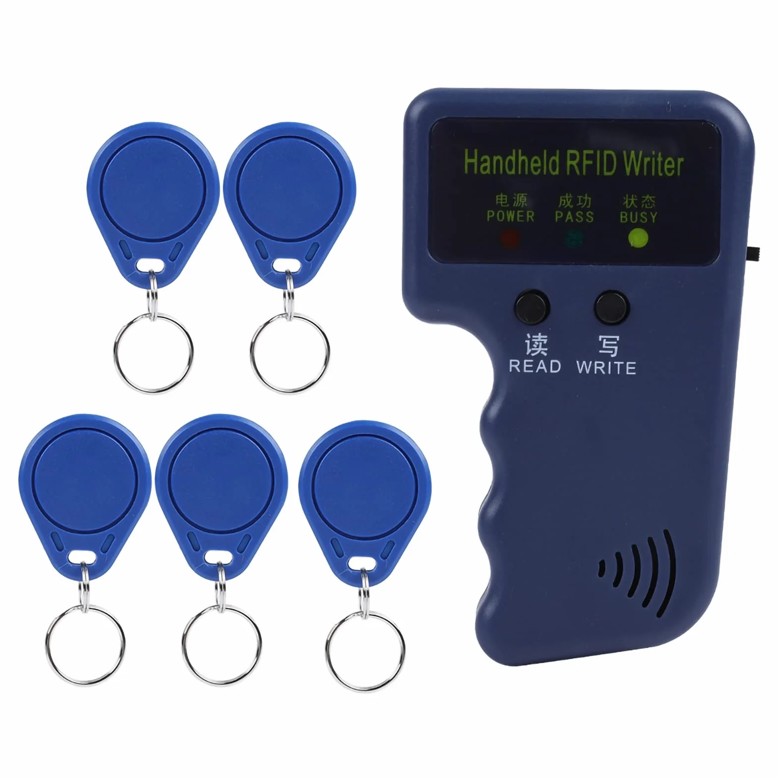 YUYTE -Karten-Kopier-ID-Karte Duplicator Key FOB-Programmierer Handheld 125kHz Readerautor mit Eingebaute Antenne für IC-ID-Karten Zugriffskontrolle Teilnahme