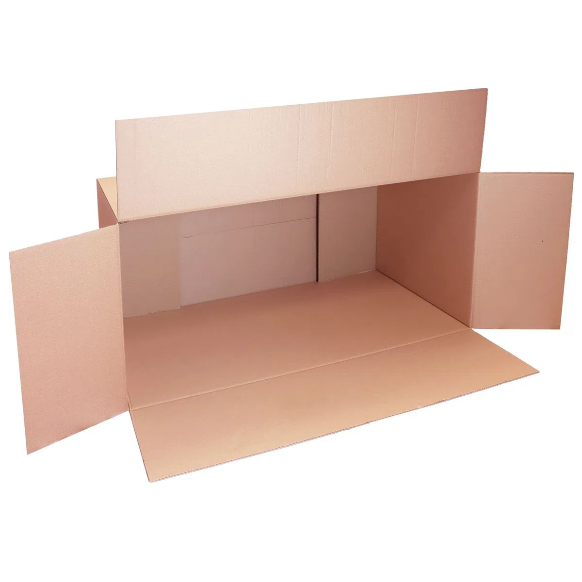 smiley pack 1x Versandkarton 120x60x60cm, für Maximalmaß, extra stabil und robust (zweiwellig), belastbar bis 31,5 kg, Karton, Faltkarton 1200x600x600mm, Kartonage, Versand-Box