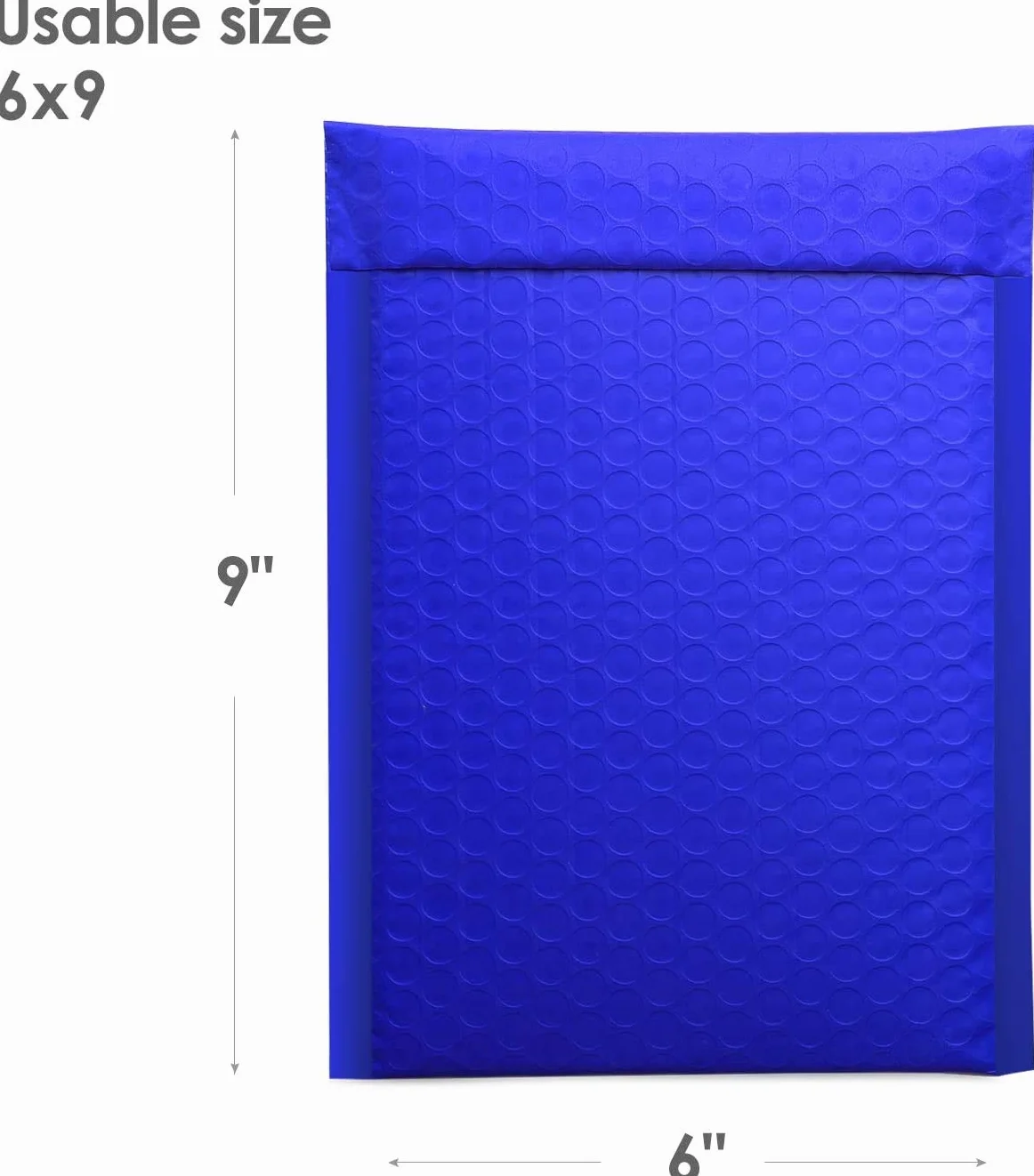 Switory 50 Stück Versandtaschen A5 Polsterumschläge 15,3 cm x 26,9 cm Poly Bubble Mailer Gepolsterte Umschläge Bubble Lined Poly Mailer Selbstversiegelnde für Verpackung Blau