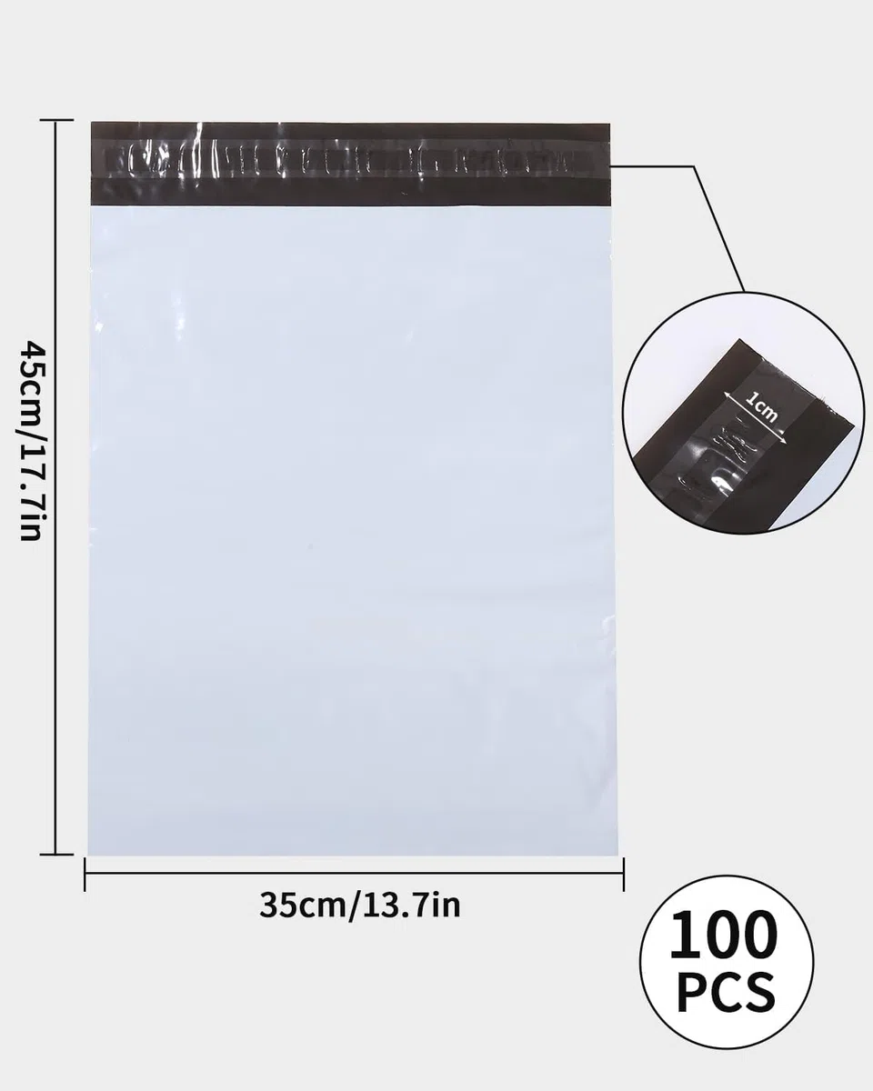 Kunststoffumschläge, Versandtaschen, 100 Stück, Verpackung für Kleidung, Versandtaschen, Expressversand, 35 x 45 cm, Briefumschlag, Kunststoffbeutel, Versandtasche