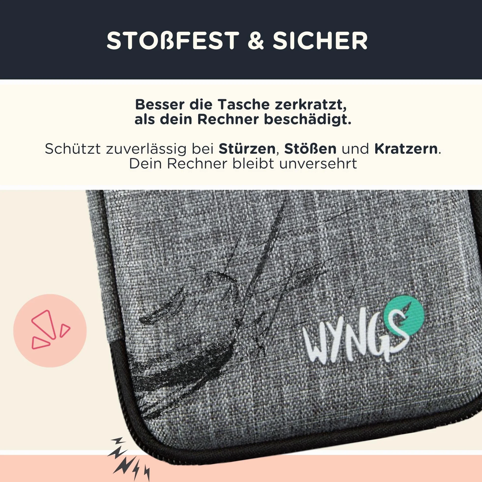 WYNGS Schutztasche Blau kompatibel mit NumWorks