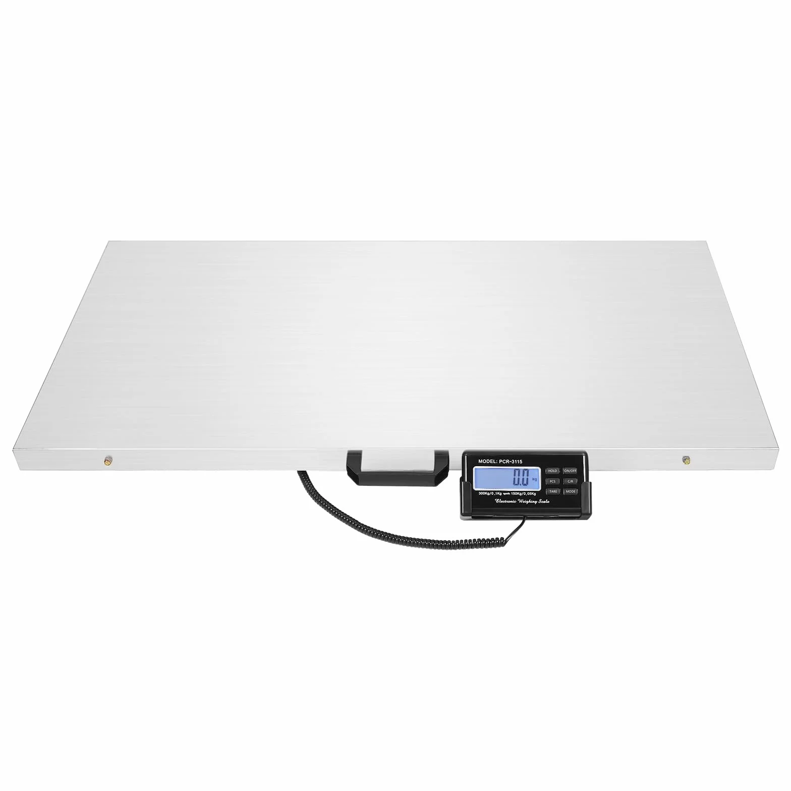 Plattformwaage 300kg Digitalwaage Paketwaage Veterinärwaage Große Tierwaage Katzenwaage Hundewaage 103x53cm mit LCD Monitor
