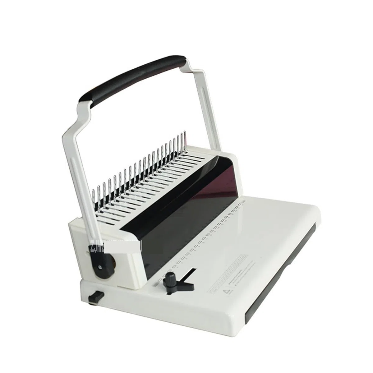 Bindegerät, DC-2100 Kamm-Typ Gummiring Klemme Bindemaschine A4 Papier Puncher 21-Loch Datei Stanzmaschine Einstellbare Loch Abstand, für A4, A5 oder kleinere Formate