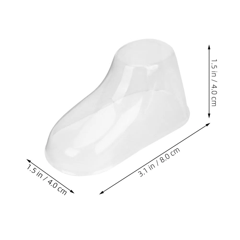 Amosfun Transparentes Baby Fußmodell 8Cm Für Babyschuh Präsentation Und Lauflernsocken Anzeige Im Geschäft Und Zuhause